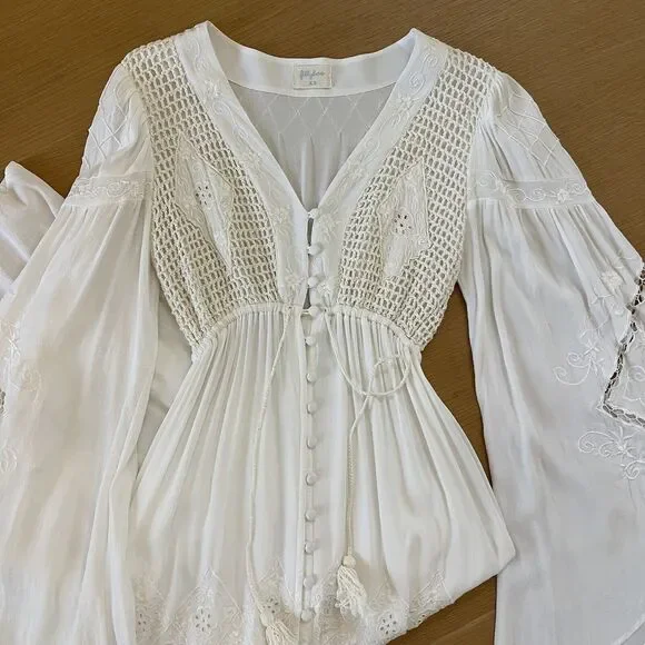 Women's Fillyboo Maternity Strawberry Fields Embroidered Maxi Dress - Picture 3 of 12